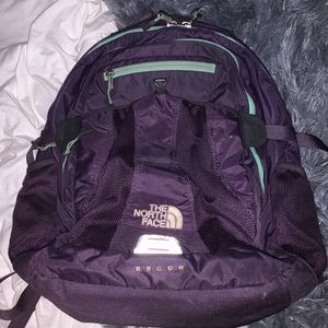Used North Face Recon Backpack in Purple